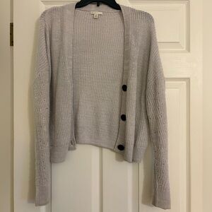 Women's Gray Cardigan Sweater